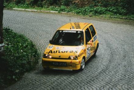 Jacek Sikora i Marek Kaczmarek - Fiat Cinquecento Sporting.